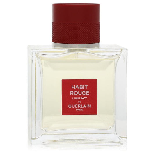 Habit Rouge L'instinct by Guerlain Eau De Toilette Intense Spray (Unboxed) 1.6 oz (Men)