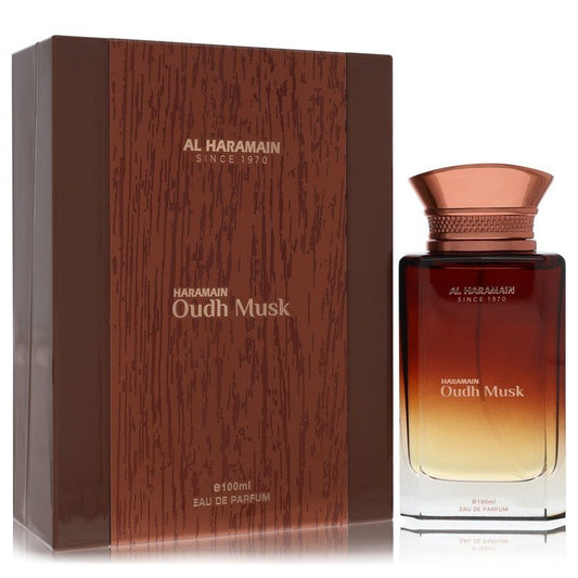 Al Haramain Oudh Musk by Al Haramain Eau De Parfum Spray 3.33 oz (Men)