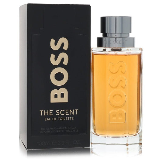 Boss The Scent by Hugo Boss Eau De Toilette Refillable Spray 3.3 oz (Men)